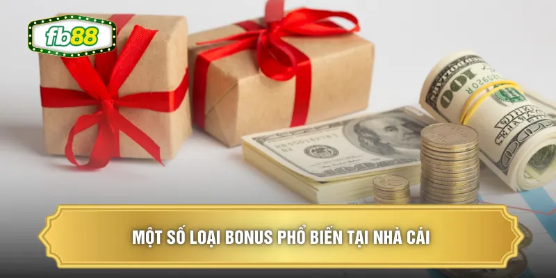 Cách Săn Bonus - Cơ Hội Ngàn Vàng Khi Tham Gia Tại FB88 1 Một số loại bonus phổ biến tại nhà cái