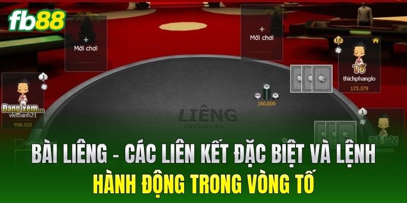 Bài Liêng FB88 - Bí Quyết Chơi Toàn Thắng Từ Cao Thủ 2 Bài Liêng – Các liên kết đặc biệt và lệnh hành động trong vòng tố