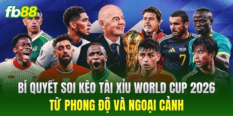 Kèo Tài Xỉu World Cup 2026: Kinh Nghiệm Bắt Kèo Trúng Đậm 2 Bí quyết soi Kèo Tài Xỉu World Cup 2026 từ phong độ và ngoại cảnh