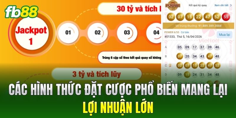 Các hình thức đặt cược phổ biến mang lại lợi nhuận lớn