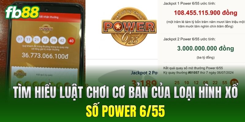 Tìm hiểu luật chơi cơ bản của loại hình Xổ Số Power 6/55